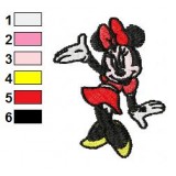 Minnie Mouse Embroidery Design 04